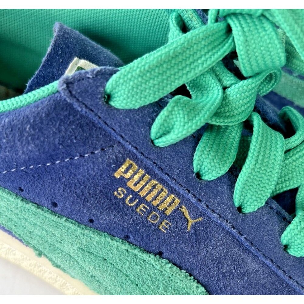 Puma Suede Classic Low Top Blue Teal Sneakers Women’s 9 - Picture 2 of 8